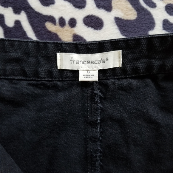 Francesca's Black Jean Skirt - Picture 7 of 9